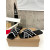 Christian Louboutin Black Woven Flat Slide Sandals