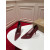 Christian Louboutin Burgundy Mesh Crystal 100mm Stiletto Heel Pumps