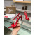 Christian Louboutin Red Patent Asymmetric Strap Slingback Sandal 100mm heel