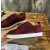 Christian Louboutin Burgundy Suede Crystal‑Embellished Low‑Top Sneakers