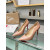 Christian Louboutin Nude Patent Scalloped 100mm heel Pump