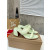 Christian Louboutin Mint Green Leather 55mm heel Slide Sandals