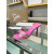 Christian Louboutin Pink Crystal Crisscross Mule Slide Sandal 100mm heel