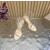 Christian Louboutin Nude Patent Leather Double‑Strap Platform High‑Heel Sandals 120mm heel