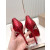 Christian Louboutin Red Metallic Patent Leather 100mm Stiletto Heel Kate Pumps