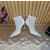 Christian Louboutin White Mesh 100mm Crystal‑Embellished Pointed Toe Stiletto Heel Ankle Boots