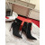Christian Louboutin Black Suede 100mm Lock‑Buckle Pointed Toe Ankle Boots