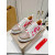 Christian Louboutin Lips‑Print Crystal‑Toe Low‑Top Lace‑Up Sneakers