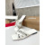 Christian Louboutin White Woven Flat Slide Sandals