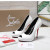 Christian Louboutin Lady Z 120 White Patent Peep‑Toe Platform Stiletto Heel Pumps