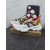 Christian Louboutin Multicolor Bubble‑Sole Lace‑Up Chunky Sneakers Red Lining