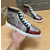 Christian Louboutin Graffiti Print 20mm High‑Top Men’s Sneakers