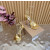 Christian Louboutin Gold Metallic 150mm Platform Ankle‑Strap High‑Heel Sandals