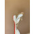 Christian Louboutin Ivory Satin Bow Tie‑Ankle Flat Ballet Sandals