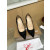 Christian Louboutin Black Suede Scalloped Crystal‑Dot 100mm heel Pump