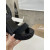 Christian Louboutin Black Fabric 120mm heel Wedge Ankle Tie Espadrille Sandal
