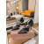 Christian Louboutin Black Leather Spiked Crisscross Strap Pointed‑Toe High‑Heel Pumps