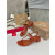 Christian Louboutin Terracotta Croc‑effect Leather Block Heel Thong Sandal