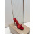 Christian Louboutin Red Patent Leather 100mm Stiletto Heel Slingback Sandals