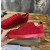 Christian Louboutin Red Suede Monochrome Spiked Low‑Top Men’s Sneakers