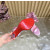 Christian Louboutin Pink Satin 100mm Ankle‑Wrap Tie Stiletto Sandals