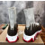 Christian Louboutin Beige‑Brown Knit Sock‑Style Shark‑Tooth Sole High‑Top Sneaker Boots