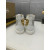 Christian Louboutin White Strass Rhinestone Spiked High‑Top Sneakers