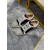 Christian Louboutin Black Suede Silver‑Spiked Low‑Top Sneakers