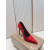 Christian Louboutin Red Glitter Velour 120mm Stiletto Heel So Kate Pumps
