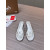 Christian Louboutin Clear Strap Crystal‑Adorned Silver Flat Slide Sandals