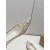 Christian Louboutin White Mesh Pearl Crystal‑Embellished Pointed‑Toe Flat Shoes