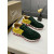 Christian Louboutin Two‑Tone Suede Shark Tooth Sole Low‑Top Sneakers