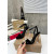 Christian Louboutin Black Velvet 100mm heel Ankle Strap Sandals