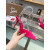 Christian Louboutin Fuchsia Suede Crystal Ankle Tie 100mm High Heel Pumps