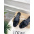 Christian Louboutin Black Patent Leather Slingback Flat Mule Flats