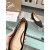 Christian Louboutin Black Satin Pointed‑Toe Low‑Wedge Heel Flats