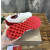 Christian Louboutin White Leather Red‑Trim Spiked Slip‑On Sneakers