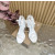 Christian Louboutin White Satin 100mm Ankle‑Wrap Tie Stiletto Sandals