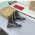 Christian Louboutin Black Patent Stud‑Cap Chelsea Ankle Boots