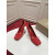 Christian Louboutin Red Satin Bow 100mm Square Toe Stiletto Pumps