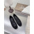 Christian Louboutin × Maison Margiela Black Mesh Crystal Tabi Split‑Toe Flat Shoes