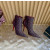 Christian Louboutin Burgundy Mesh Crystal‑Embellished 120mm Pointed‑Toe Stiletto Heel Ankle Boots