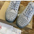Christian Louboutin Light Grey Suede Tonal‑Spiked Low‑Top Men’s Sneakers