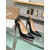 Christian Louboutin Black Patent Leather Scalloped Pointed‑Toe 120mm High Heel Pumps