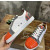Christian Louboutin Multi‑Material Spike‑Toe Low‑Top Leather Sneakers