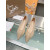 Christian Louboutin Nude Mesh Crystal‑Dot Flat Pointed Pump