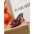 Christian Louboutin Burgundy Mesh Pink Crystal‑Embellished 100mm Pointed‑Toe Stiletto Heel Mules
