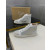 Christian Louboutin White Leather Crystal‑Embellished High‑Top Sneakers