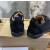 Christian Louboutin Black Textile Silver‑Spiked Low‑Top Sneakers
