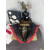 Christian Louboutin Black Slip‑On Sneakers Red Zigzag Sole Spiked Heel